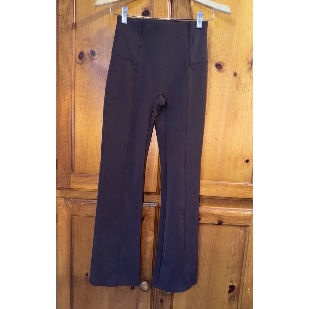 SPANX Women's XS Supersmooth PerfectFit Ponte Wide Leg Pants Seam Brown 21689Q